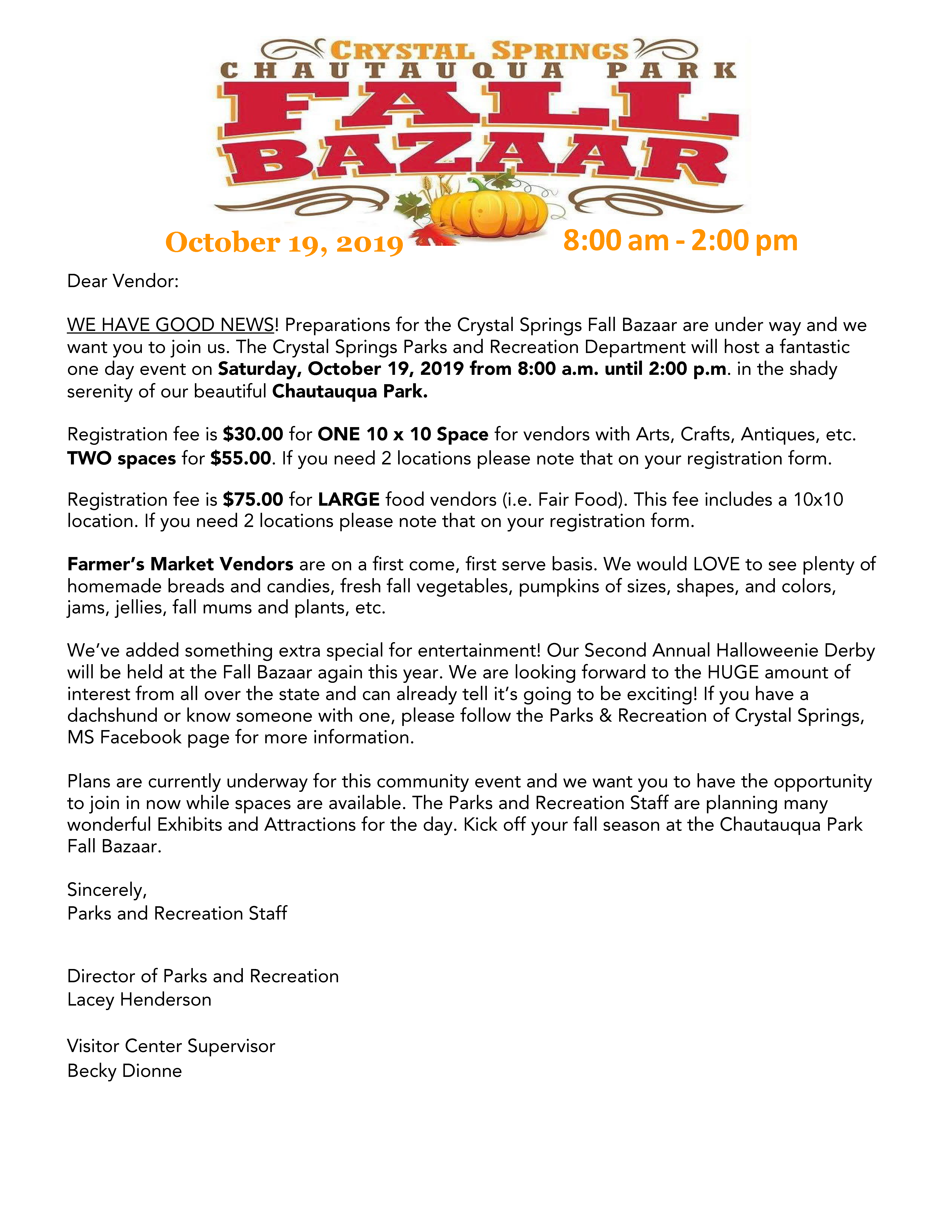 2019 Crystal Springs Fall Bazaar Interest Letter_Page_1